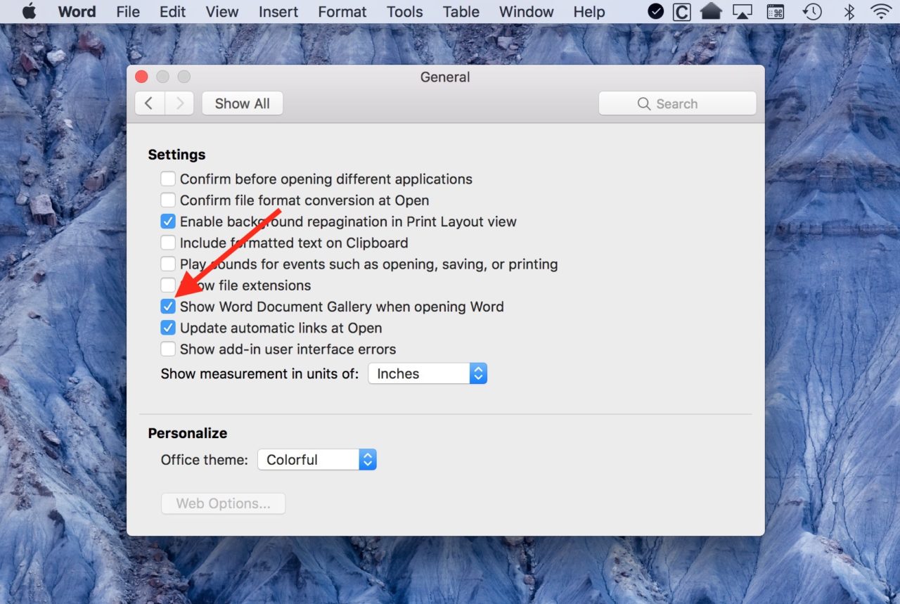 office document for mac